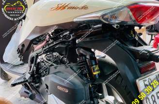 Racing Boy fork with oil tank VD ti gold with Sh Mode, Sh Mode 2020
