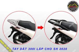 Rear bumper type sh 300i fitted with standard Sh 2020 - Zhipat
