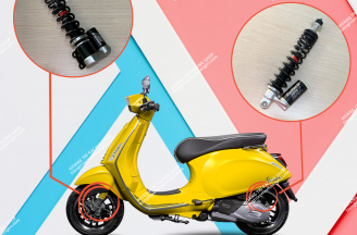 Combo YSS oil tank fork front and rear with Vespa Sprint - Vespa Primavera genuine Thailand
