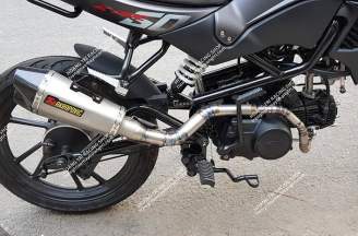 2 barrel Akapovic muffler
