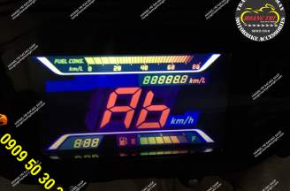 Film background of Led clock to decorate Airblade car 2020
