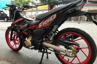 Redleo oil tank rear fork 2018 model with Suzuki Raider and Suzuki Satria
