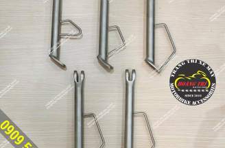 Stainless steel anti-tilt legs for motorbikes
