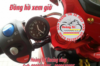 Round clock to see the time installed on motorbikes
