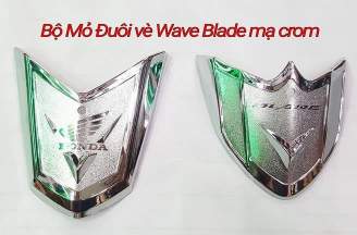 Wave Blade chrome-plated tail beak set
