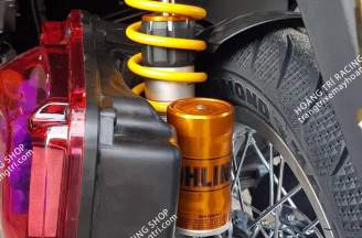 Ohlins F fork fitted with Vision
