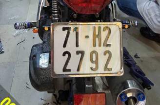 Degree of Past license plate Rizoma Nouvo LX
