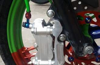 Symmetrical Brembo 2 pis oiled pig with Exciter 150
