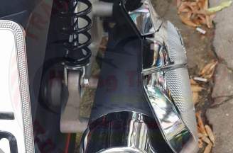 Chrome-plated PCX 2018 tailpipes
