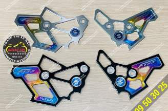 CNC Raider aluminum frame, Satria logo Titanium
