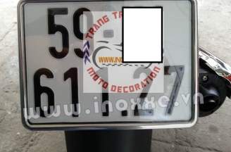 High quality stainless steel number plate cover
