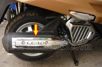 Lead car decoration 2013-Chrome-plated muffler arrows
