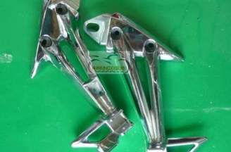 Stainless steel parts Rear footrest (chrome plated)
