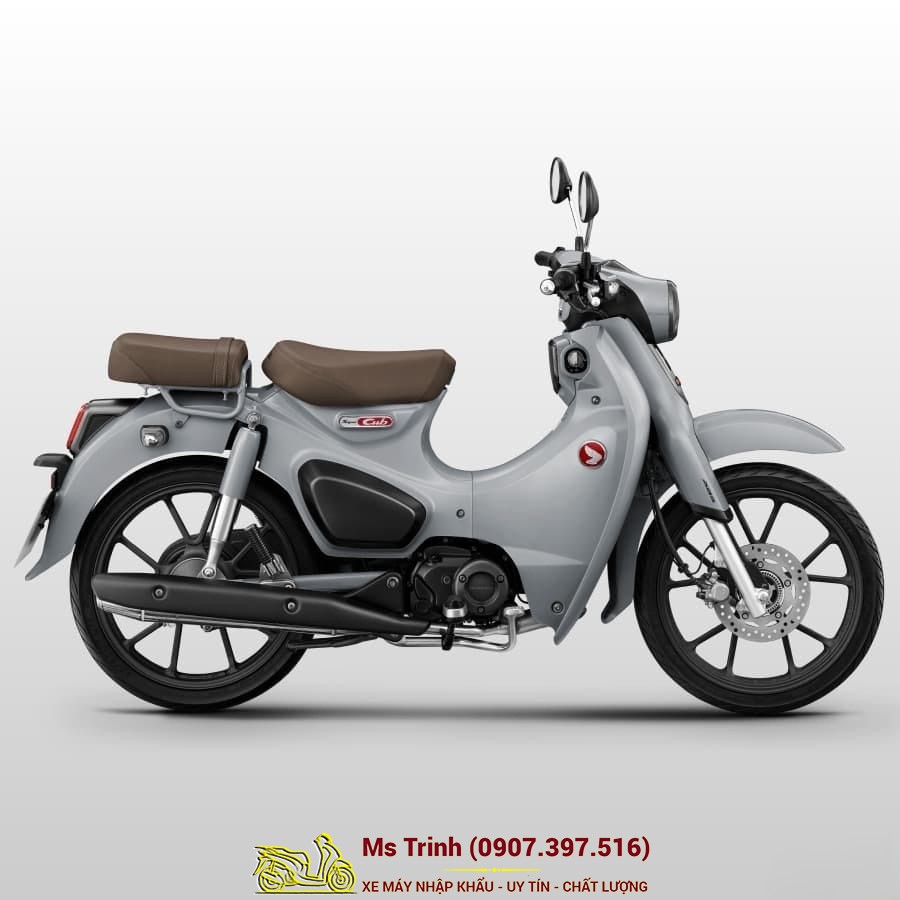 Honda Super Cub C125 ABS 2026 màu xám bạc thiết kế cổ điển sang trọng phù hợp đi phố